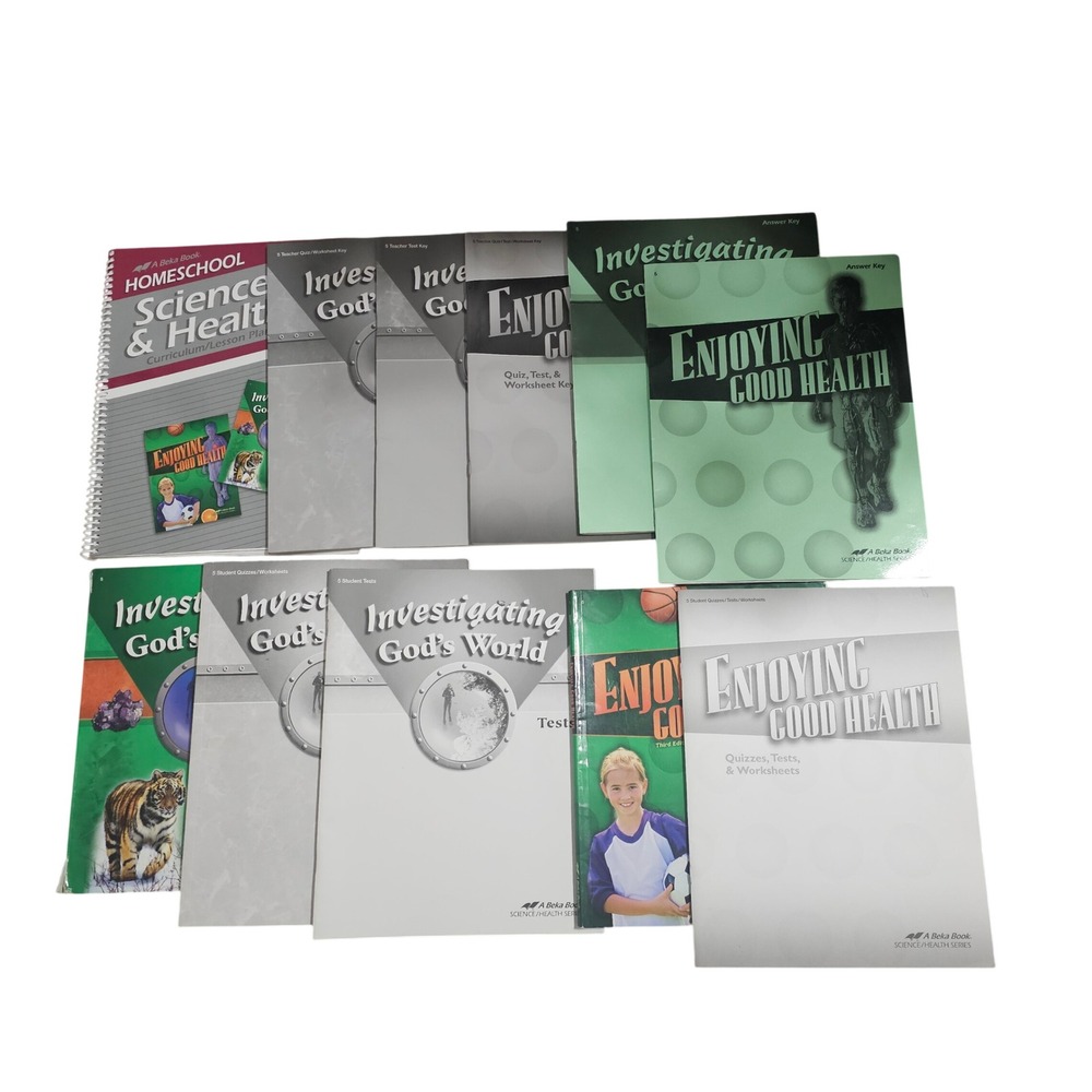 Abeka Homeschool 5th Grade Science Health Curriculum Lot Christian Education